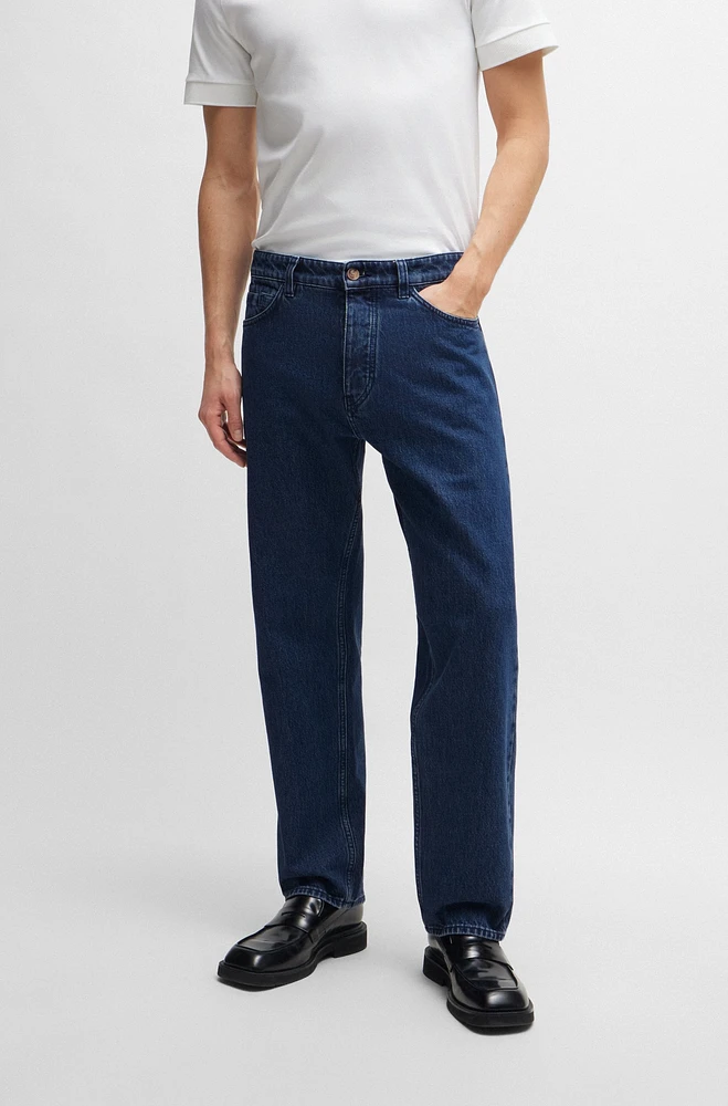 Relaxed-fit jeans blue rigid denim