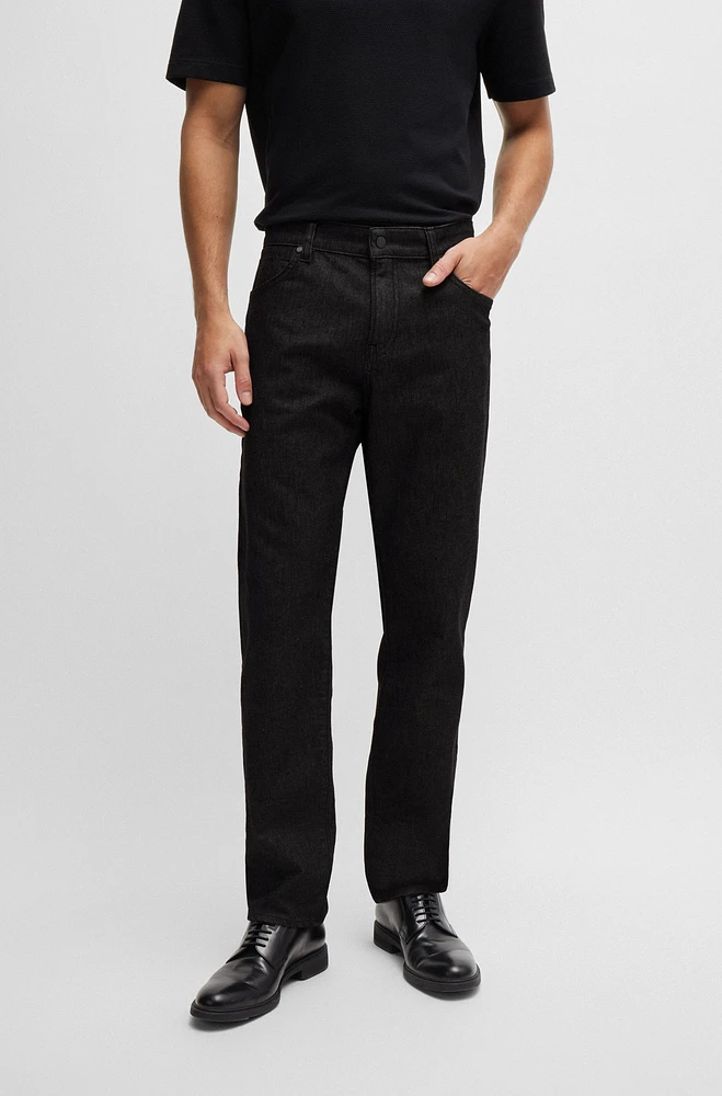 Maine Regular-fit jeans black stretch denim