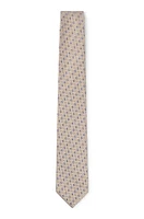 Silk tie with jacquard pattern