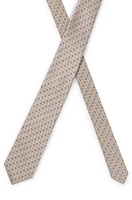 Silk tie with jacquard pattern