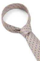 Silk tie with jacquard pattern