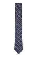 Silk tie with jacquard pattern