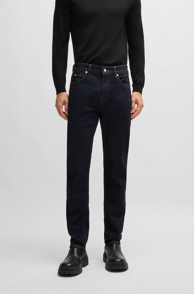 Delaware Slim-fit jeans dark-blue comfort-stretch denim