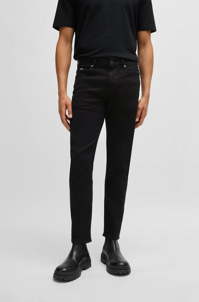 Delaware Slim-fit jeans black-black Italian denim