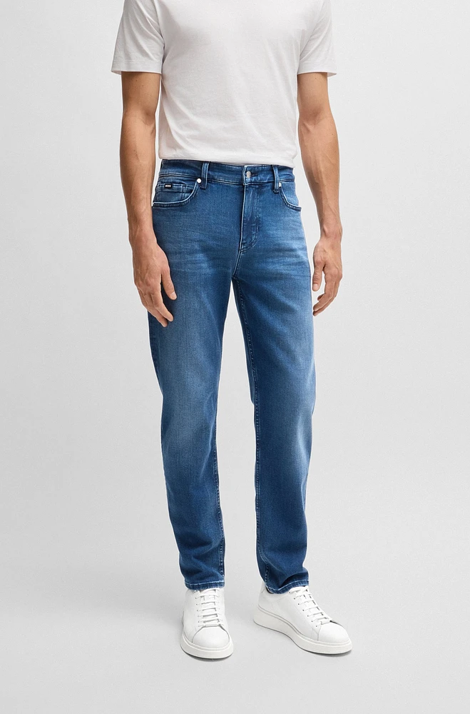 Regular-fit jeans blue soft-touch denim