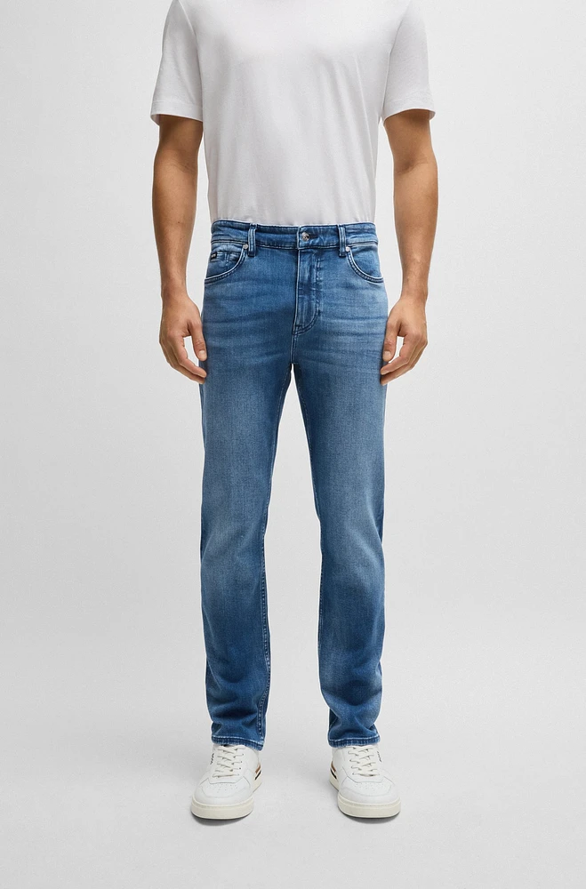 Delaware Slim-fit jeans blue cashmere-touch denim