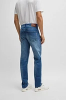 Delaware Slim-fit jeans blue cashmere-touch denim