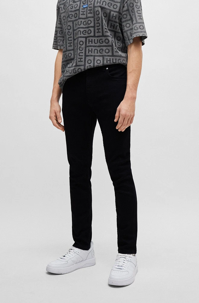 Extra-slim-fit jeans black stretch denim