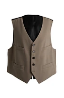 Five-button waistcoat stretch wool and adjustable strap