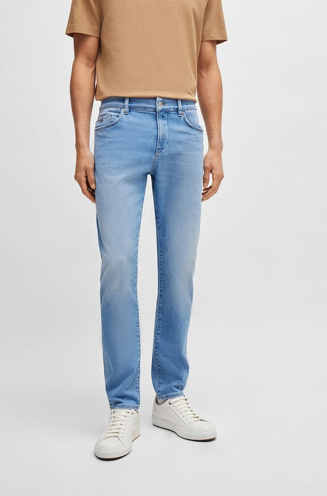 Slim-fit jeans light-blue soft stretch denim