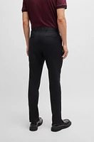 Relaxed-fit trousers stretch fabric with pleat front