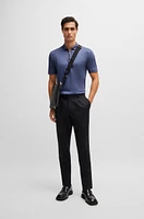 Mercerized-cotton slim-fit polo shirt with zip placket