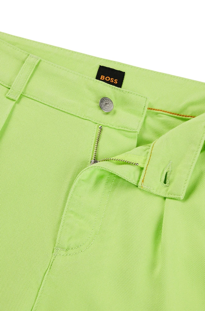 Wide-leg trousers soft twill