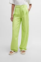 Wide-leg trousers soft twill