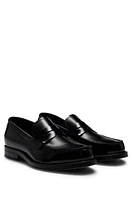 BOSS -  Dressletic leather loafers Black