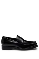 BOSS -  Dressletic leather loafers Black