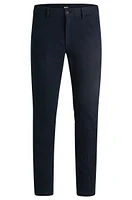 Pantalones slim fit de algodón estructurado