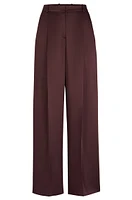 Pantalones de traje relaxed fit con pernera ancha