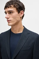 Regular-fit jacket a herringbone stretch-cotton blend