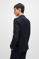 Regular-fit jacket a herringbone stretch-cotton blend