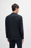 Regular-fit jacket a herringbone stretch-cotton blend