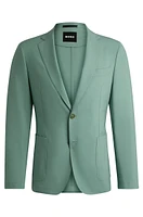 Slim-fit jacket a performance-stretch wool blend