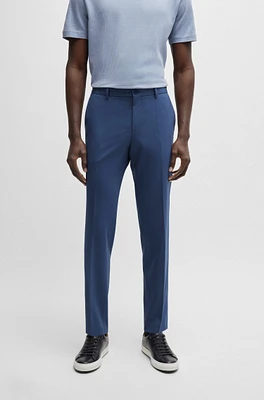 Slim-fit trousers a performance-stretch wool blend