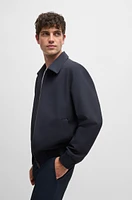 Slim-fit jacket water-repellent performance-stretch fabric