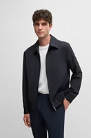 Slim-fit jacket water-repellent performance-stretch fabric