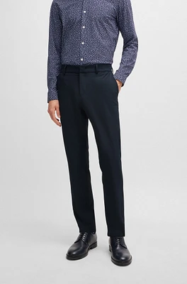Slim-fit trousers wrinkle-resistant performance-stretch fabric