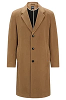 Regular-fit coat moleskin