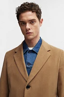 Regular-fit coat moleskin