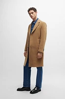 Regular-fit coat moleskin