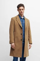 Regular-fit coat moleskin