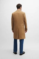 Regular-fit coat moleskin