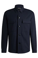 Relaxed-fit overshirt stretch jersey