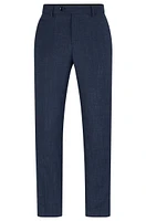 Slim-fit trousers wool and linen