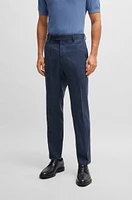 Slim-fit trousers wool and linen