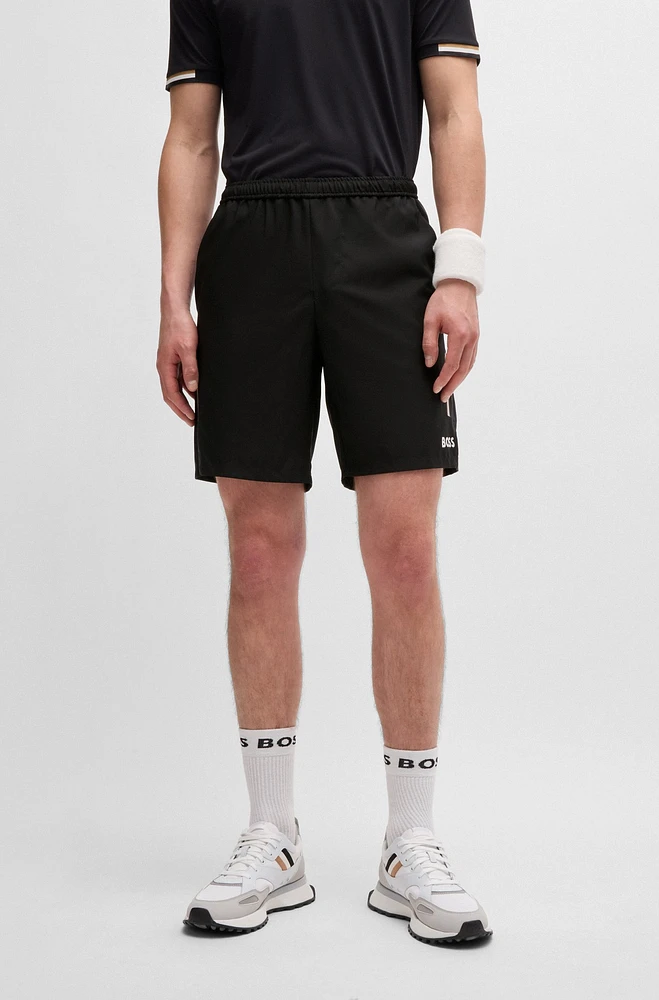 BOSS x Matteo Berrettini water-repellent shorts with logo print