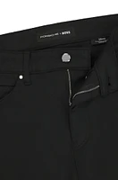 Porsche x BOSS tapered-fit jeans black performance denim