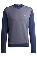 Regular-fit sweatshirt with jacquard structure