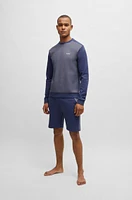 Regular-fit sweatshirt with jacquard structure