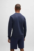 Regular-fit sweatshirt with jacquard structure