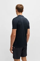 BOSS x Matteo Berrettini polo shirt monogram-mesh jacquard