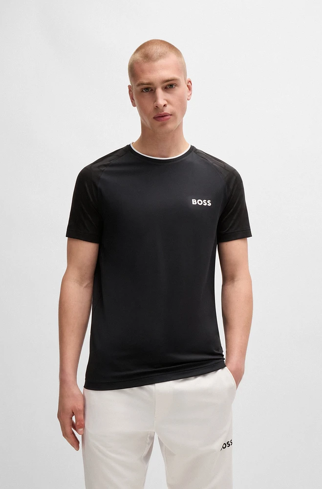 BOSS x Matteo Berrettini stretch-jersey T-shirt with signature details