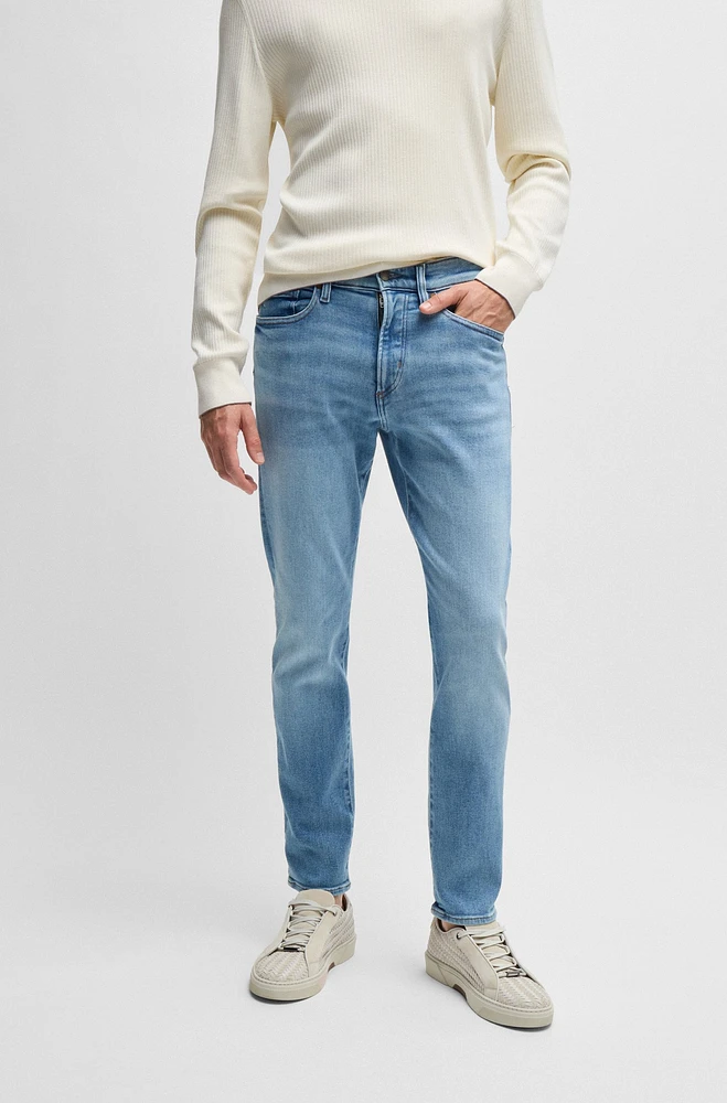 Slim-fit jeans fresh-blue comfort-stretch denim