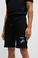 BOSS x NFL cotton-terry shorts with special artwork