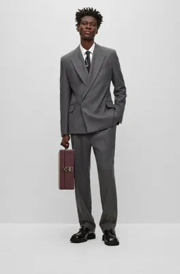 Two-piece wool suit