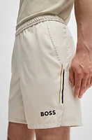 BOSS x Matteo Berrettini tennis shorts with four-way stretch