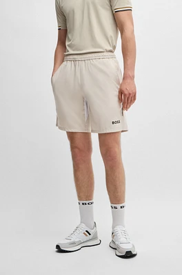 BOSS x Matteo Berrettini tennis shorts with four-way stretch